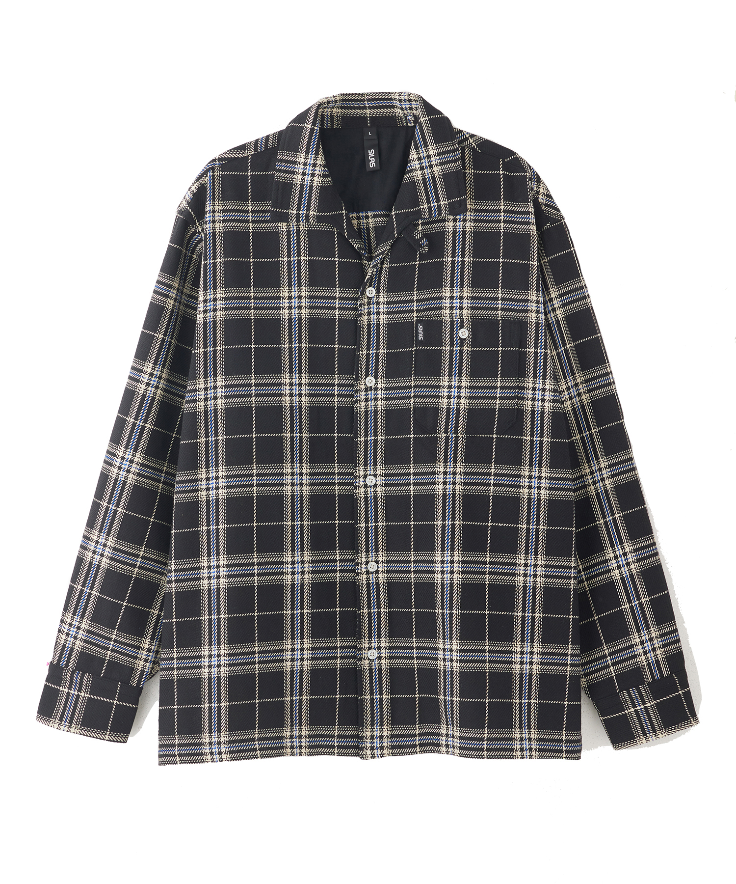 PLAID ITALIAN COLLAR L/S SHIRT